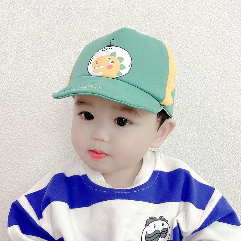 Mũ lưỡi trai hình chú khủng long  cute little cho bé thật ngộ nghĩnh màu xanh lá đậm