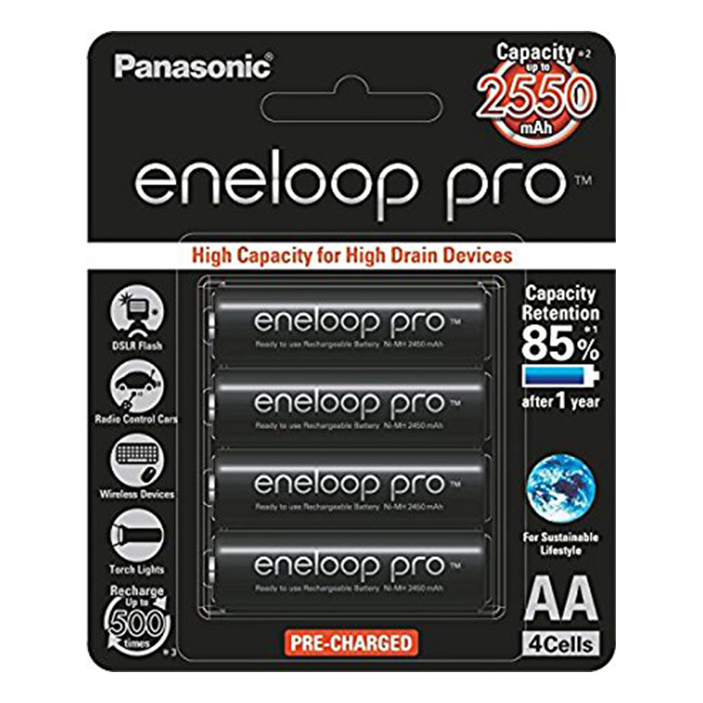 Pin Sạc AA Eneloop Pro 2550 mah Made In Japan - Hàng Chính Hãng ( Panasonic Việt Nam nhập khẩu và Phân Phối)