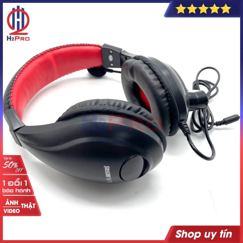 Tai Nghe Chụp Gaming, Tai Nghe Chụp Tai Có Dây JT-813 Chống Ồn, Bass Hay, Dây Dài 2.1M-Tặng Dây Gộp Micro-H2Pro Tech