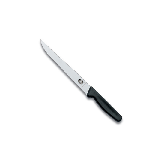 Dao bếp Victorinox  lưỡi răng cưa dài 20cm cán đen 5.1833.20