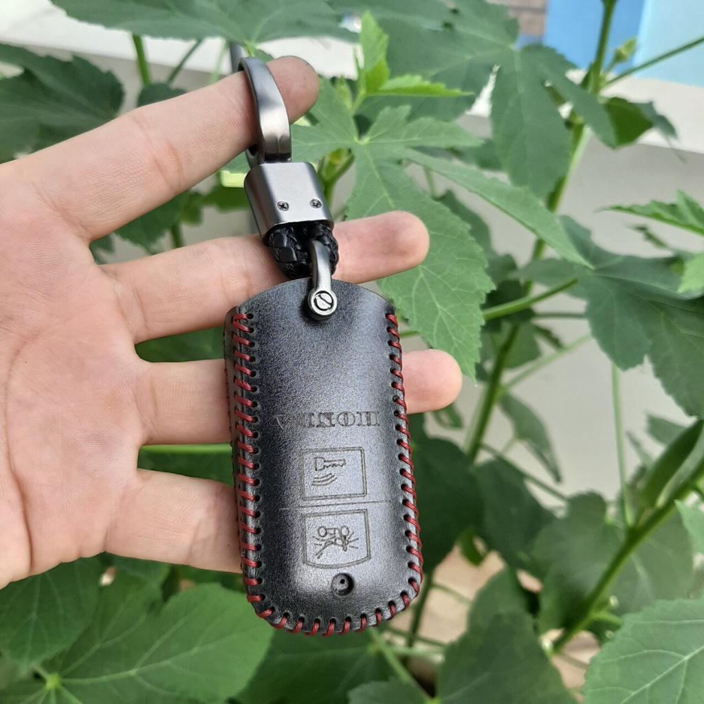 Bao Da Chìa Khóa Xe Máy Honda Air Blade, Lead, Vision, Vario. Da Bò Nhập Khẩu ITALIA, Khắc Tên, Số ĐT Chủ Xe,