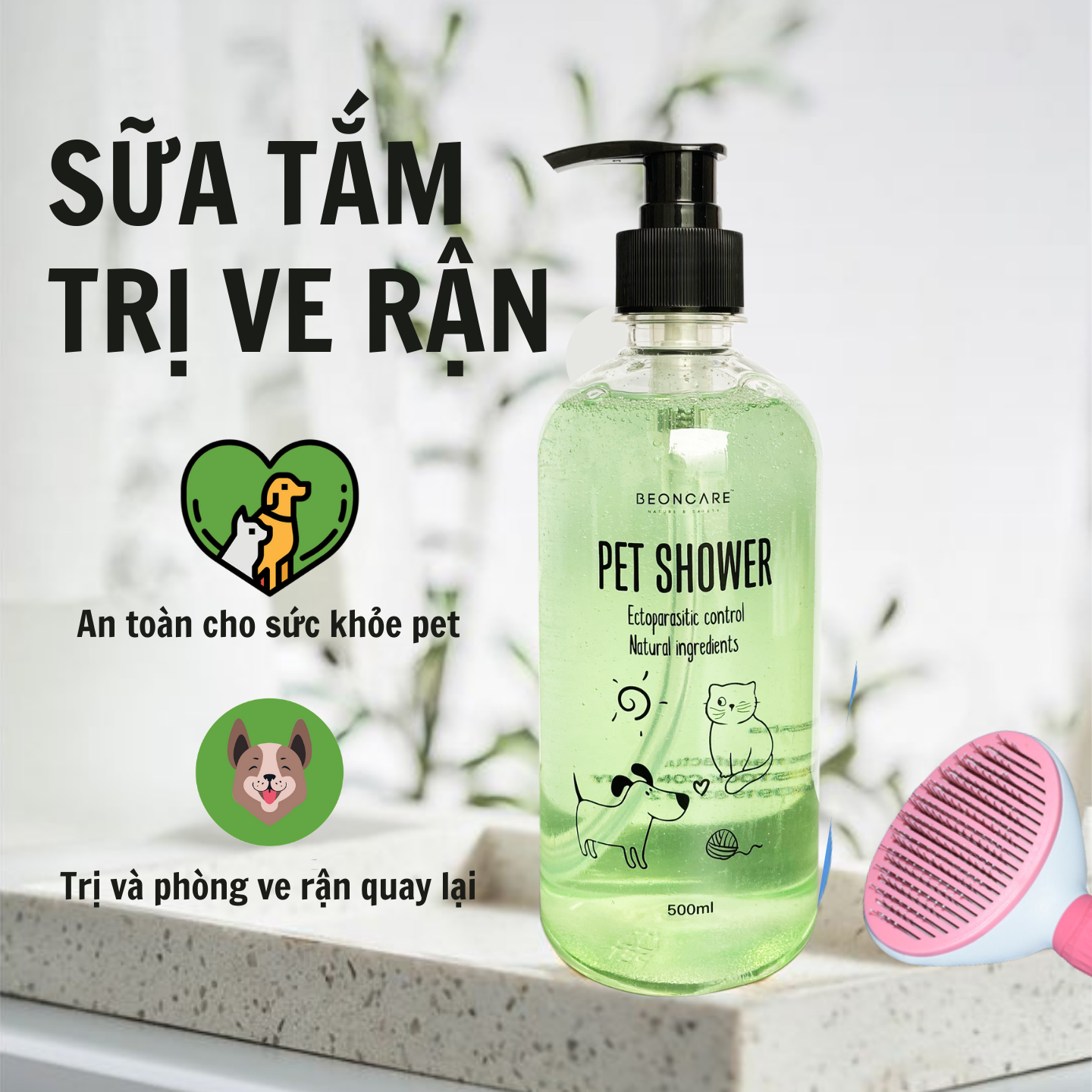 Sữa Tắm Trị Ve Rận Bọ Chét Beocare