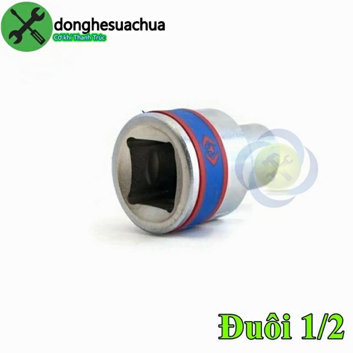 Tuýp 12mm 1/2 Kingtony 433012M 12 cạnh màu trắng dài 38mm
