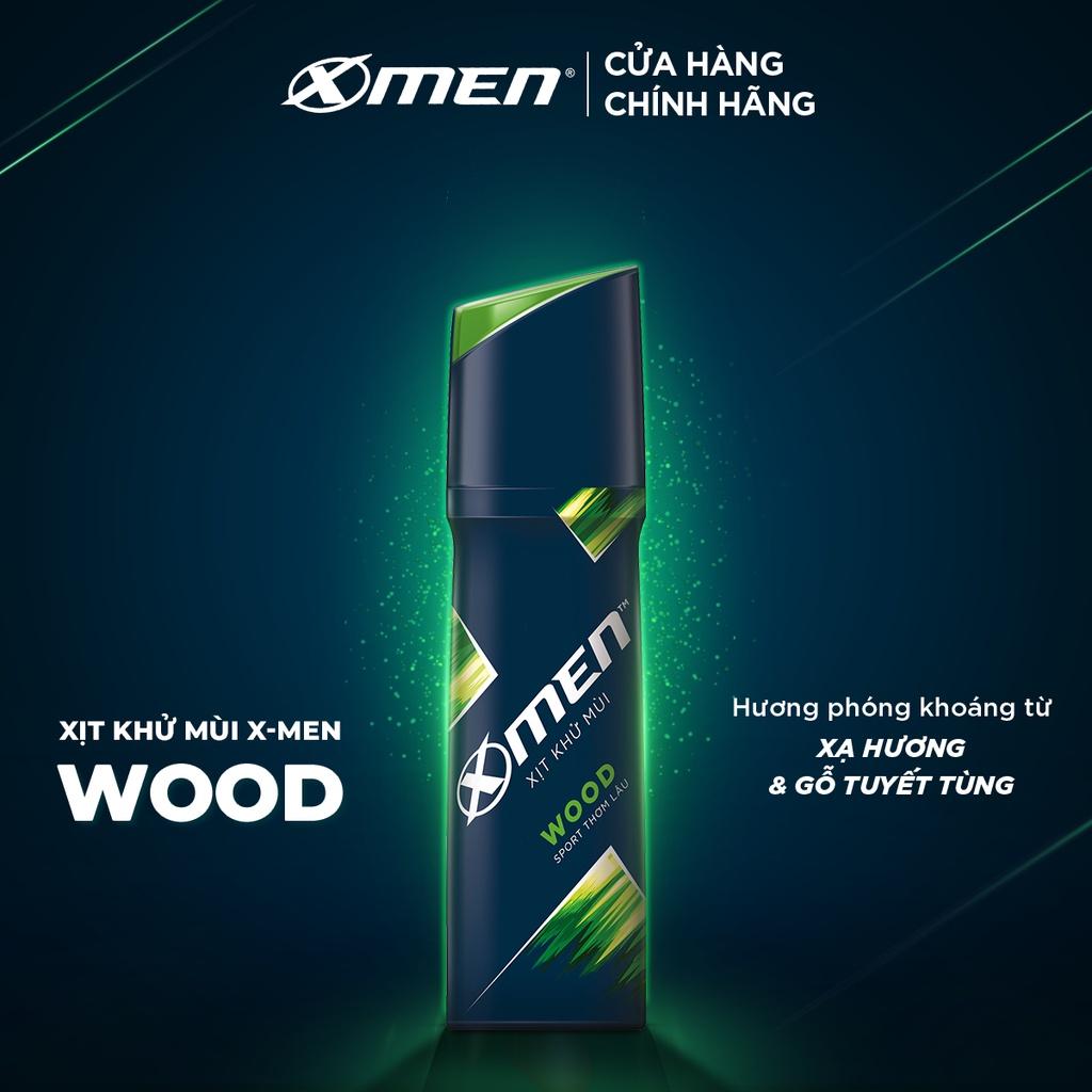 Xịt khử mùi X-men Wood 140ml