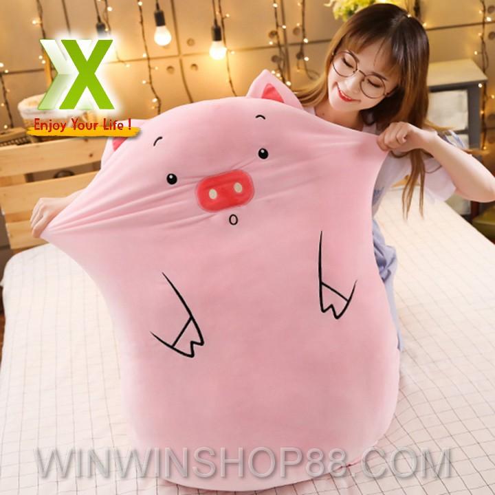 Gấu Bông Heo Hồng Cao 45cm Dễ ThươngTNB08 ANDHERE