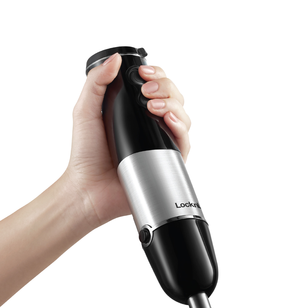 Máy xay cầm tay đa năng LocknLock Speed hand Blender EJM559BLK - Hàng chính hãng, lưỡi dao thép không gỉ - JoyMall