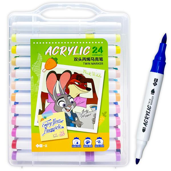 Hộp 24 Màu Marker Acrylic - iiGEN YZ360018