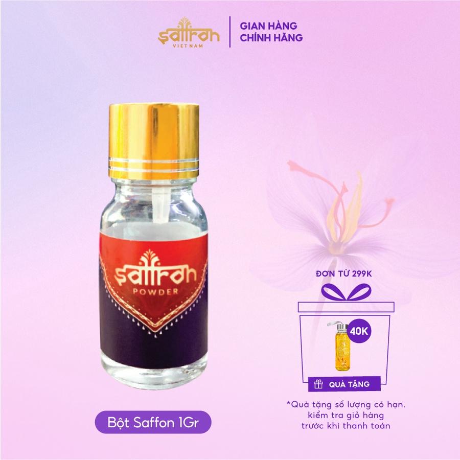 Bột Saffron Nhụy hoa Nghệ tây Salam 1gr/lọ tặng chai thủy tinh 300ml