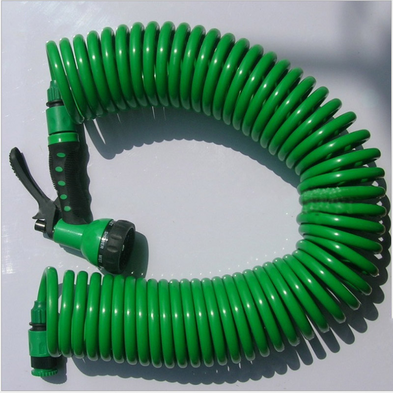 Bộ vòi xịt 7 chế độ kèm dây mềm lò xo dài max 15m (nhựa mềm) và phụ kiện đấu nối