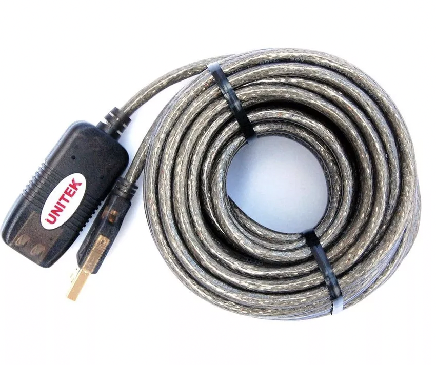 Cáp nối dài USB 10M Unitek Y - 260 có IC khuếch đại HÀNG CHÍNH HÃNG