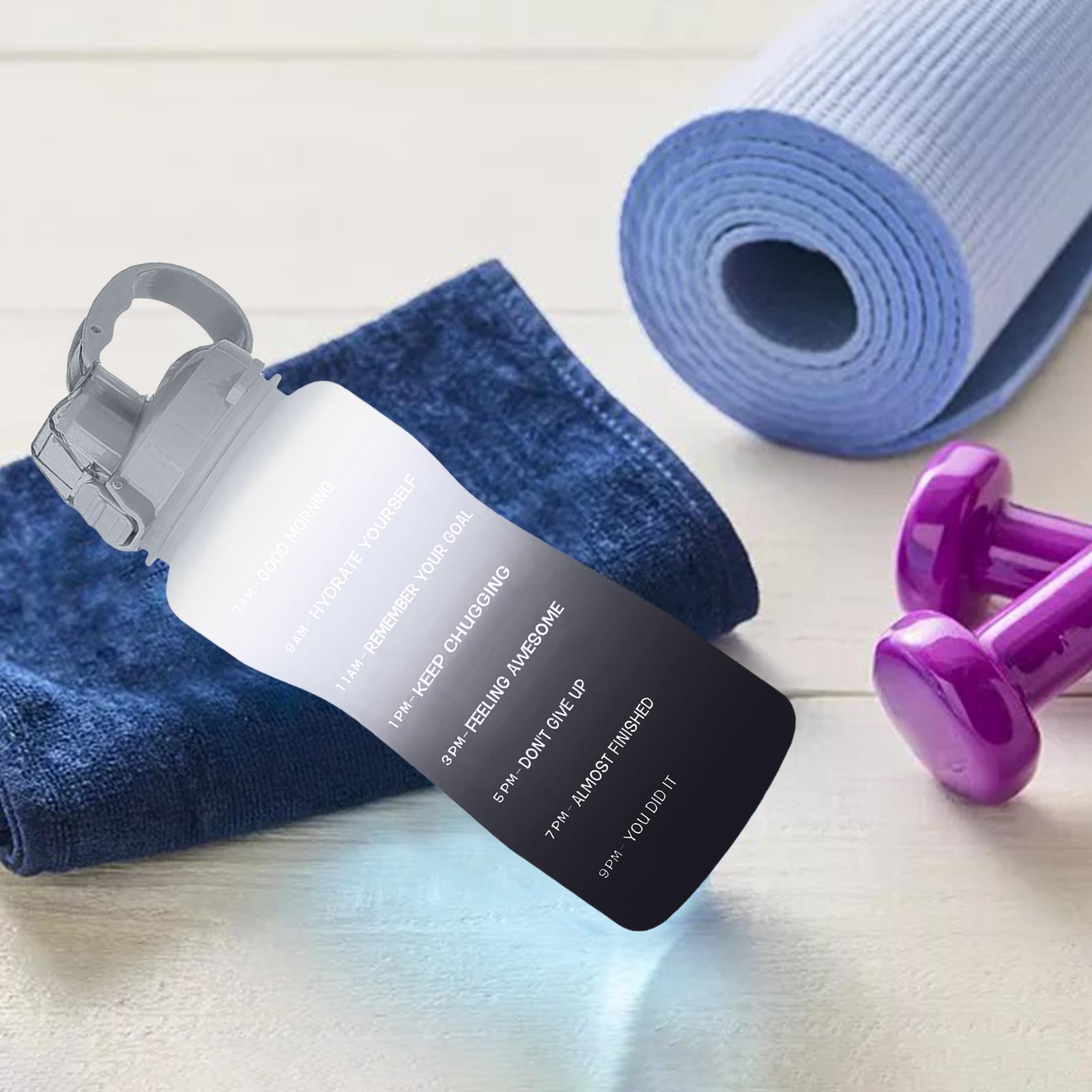 2.2 Litre Motivational Water Bottle Sports Drinking Bottle for Fitness Birthday Gifts