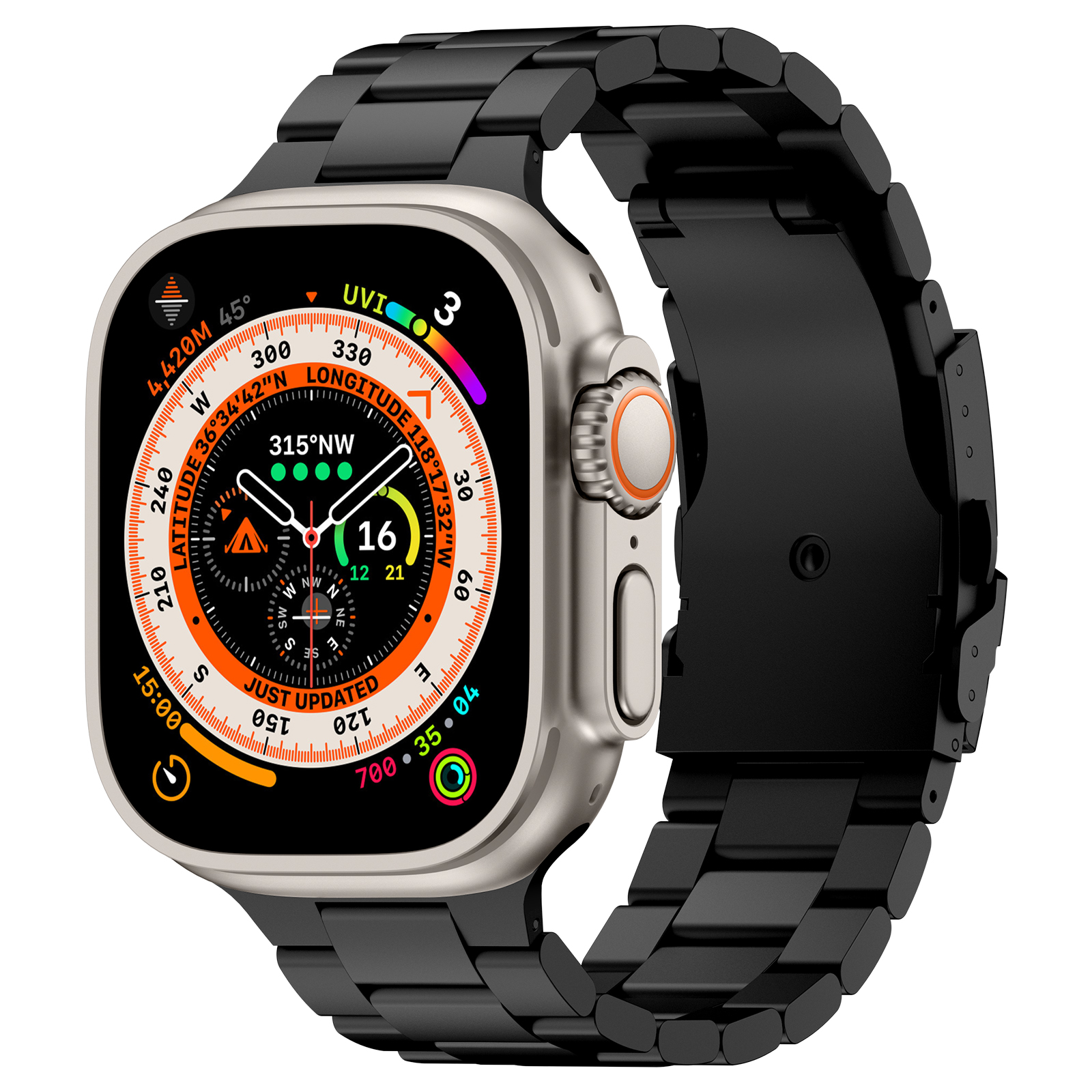 Dây Hợp Kim Titan Classic cho Apple Watch Series 4/5/6/7/8/9/SE3/10/11 &amp; Apple Watch Ultra 1/2/3 Size 44/45/46/49mm - Hàng Chính Hãng