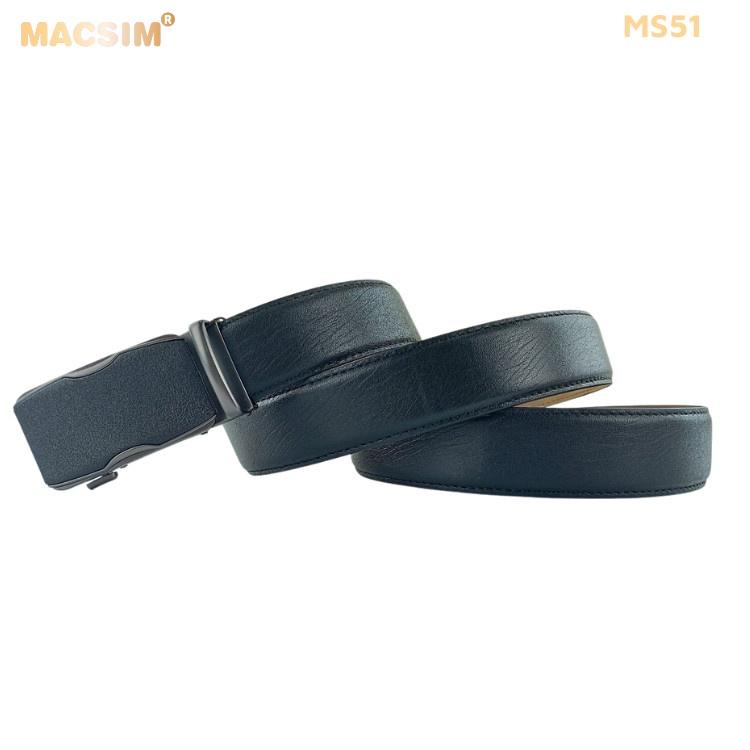 Thắt lưng nam -Dây nịt nam da thật cao cấp nhãn hiệu Macsim MS51
