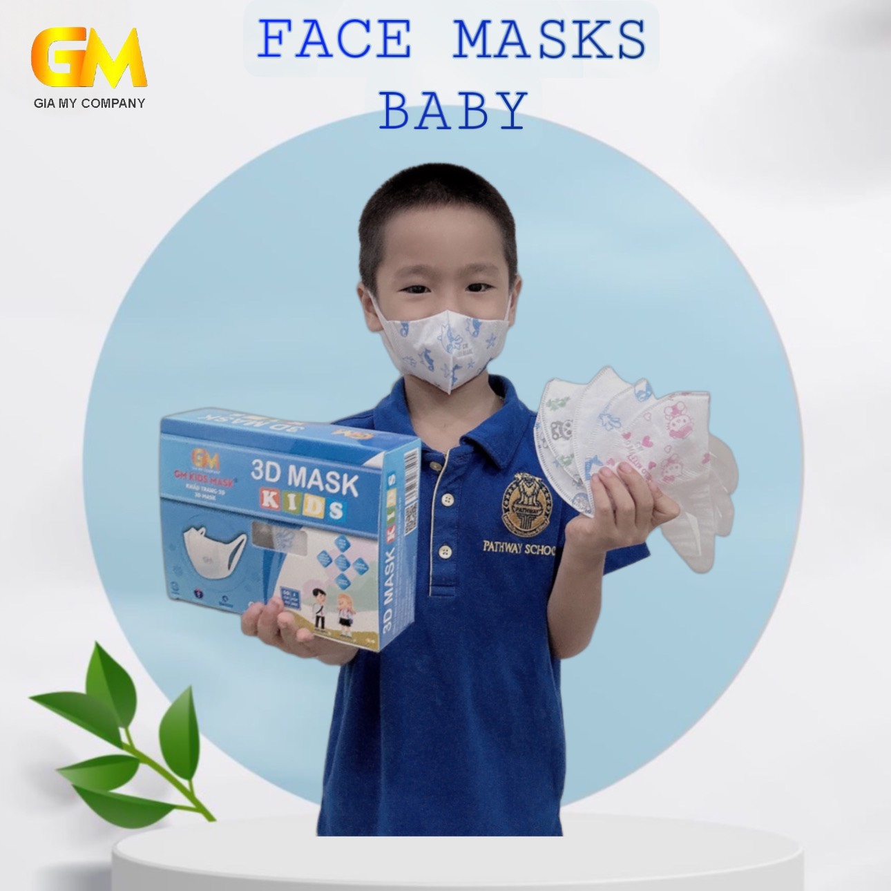 Hình ảnh Khẩu trang 3D Mask Trẻ em Gia Mỹ hộp 50 cái