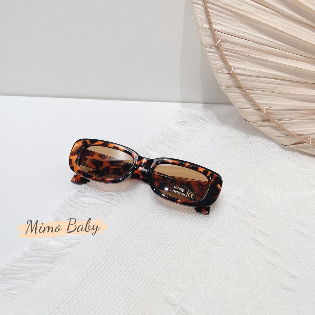 Kính râm chữ nhật, kính thời trang UV400 cho bé K03 Mimo Baby