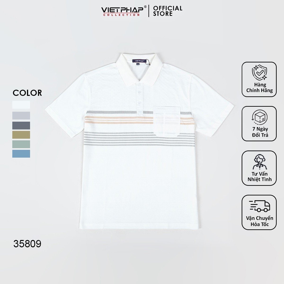 Áo Thun Dệt Kim Cao Cấp VIỆT PHÁP / Form Suông - chất liệu cotton co dãn và thấm hút mồ hôi tốt 35809