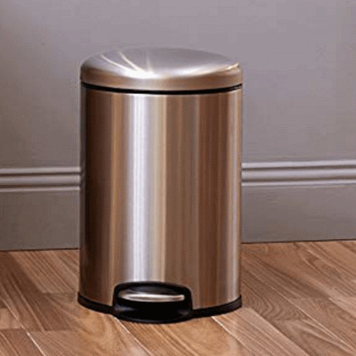 Thùng rác inox đạp chân hình tròn