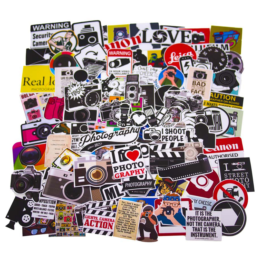 Set 100 Sticker - Camera