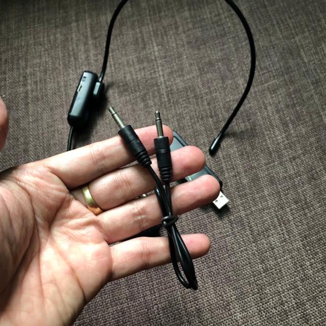 Mic không dây quang tai usb cho loa kéo, loa trợ giảng, máy tính laptop