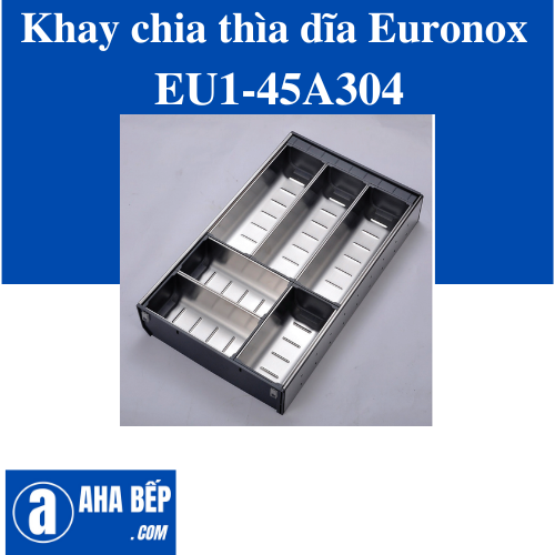 KHAY CHIA THÌA DĨA INOX EURONOX EU1-45A304. Hàng Chính Hãng