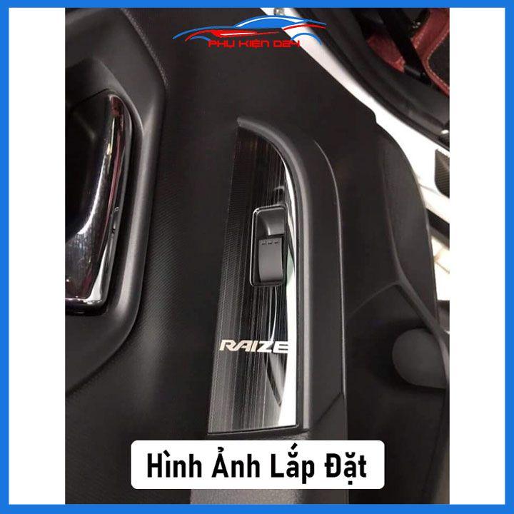 Ốp nội thất cho xe ô tô Raize 2021-2022-2023 vân Titan/Cacbon bảo vệ chống trầy xước và làm đẹp xe
