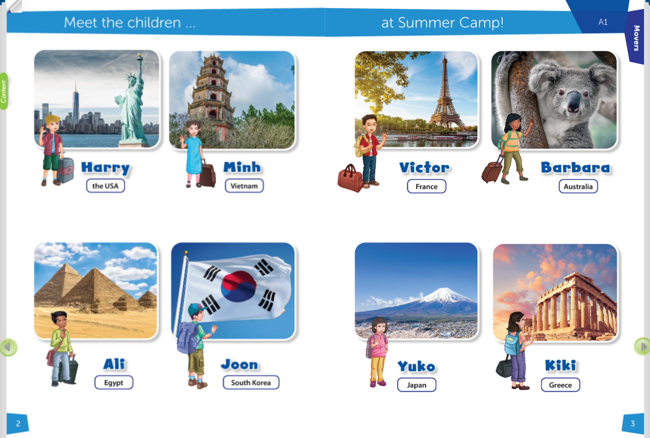 Summer Camp Movers A1 Sách mềm sách học sinh