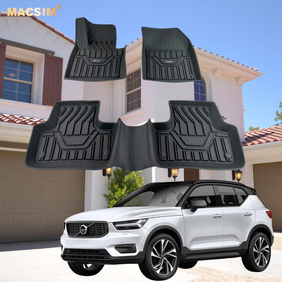 Thảm lót sàn xe ô tô Volvo XC60-tới nay, Nhãn hiệu Macsim chất liệu nhựa TPE đúc khuôn cao cấp.