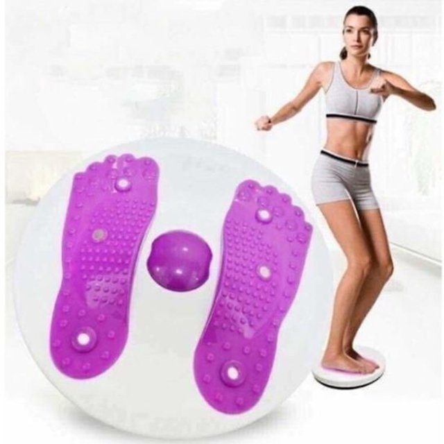 Đĩa Xoay Eo Massage Chân Tập Thể Dục 360 Độ Chất Liệu Nhựa Cao Cấp Rexchi( Màu ngẫu nhiên)-  Hàng Chính Hãng