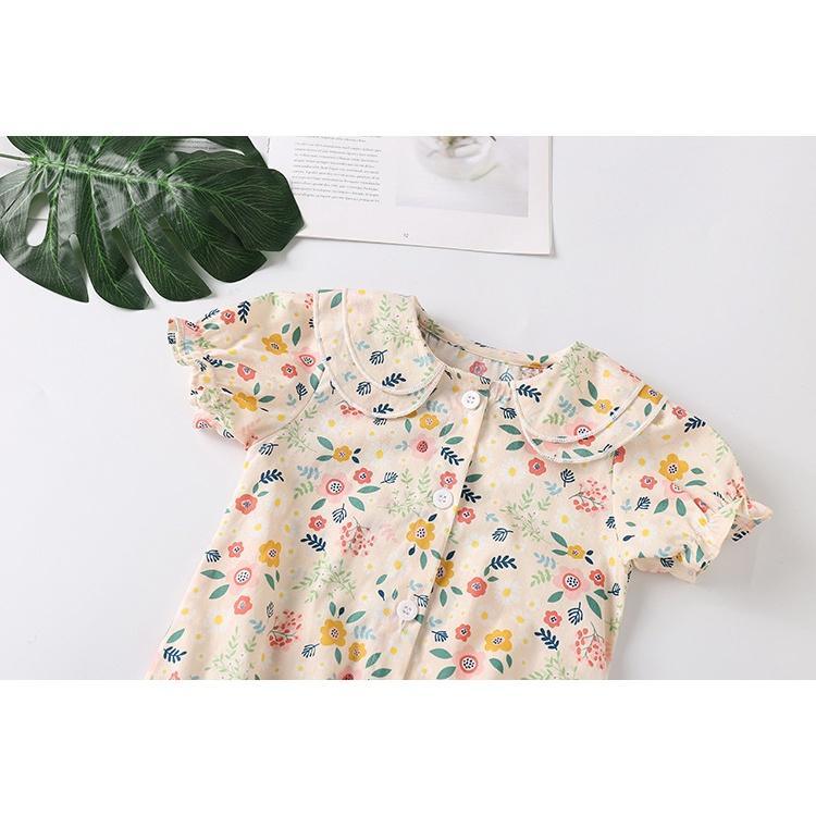 Bodysuit cho bé, áo liền quần bé gái họa tiết hoa nhí cực xinh từ 6-12kg Easy Baby