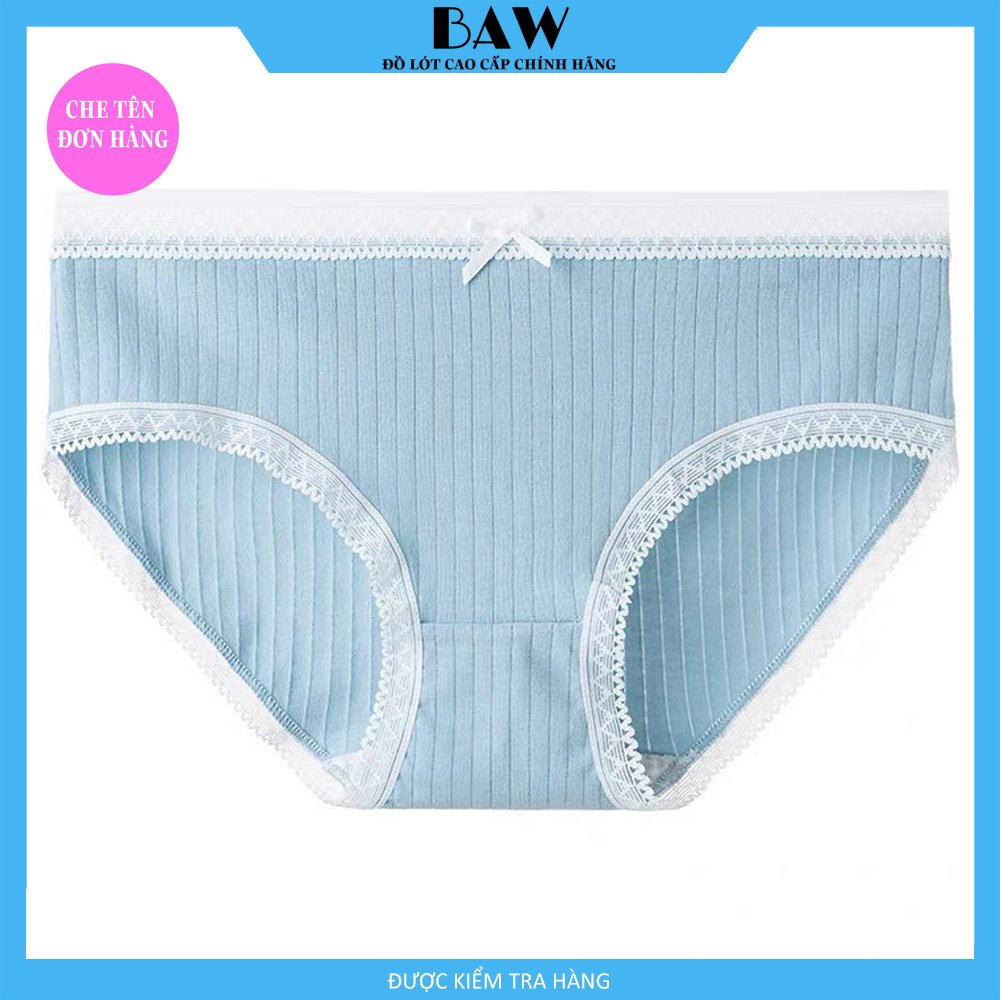 Bộ 5 Quần Lót Nữ Cotton găn tăm thương hiệu BAW thấm hút tốt mẫu QLN29