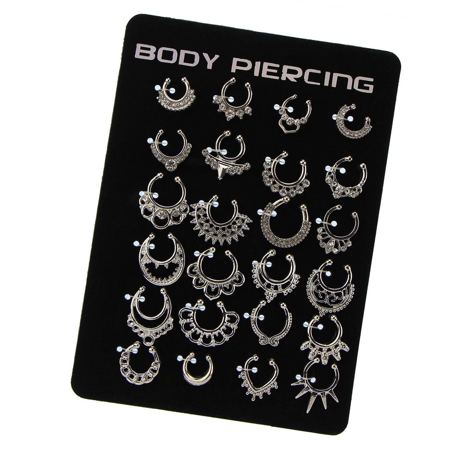 C Shape Nose Rings Nose Piercing Jewelry Septum Hanger Clip