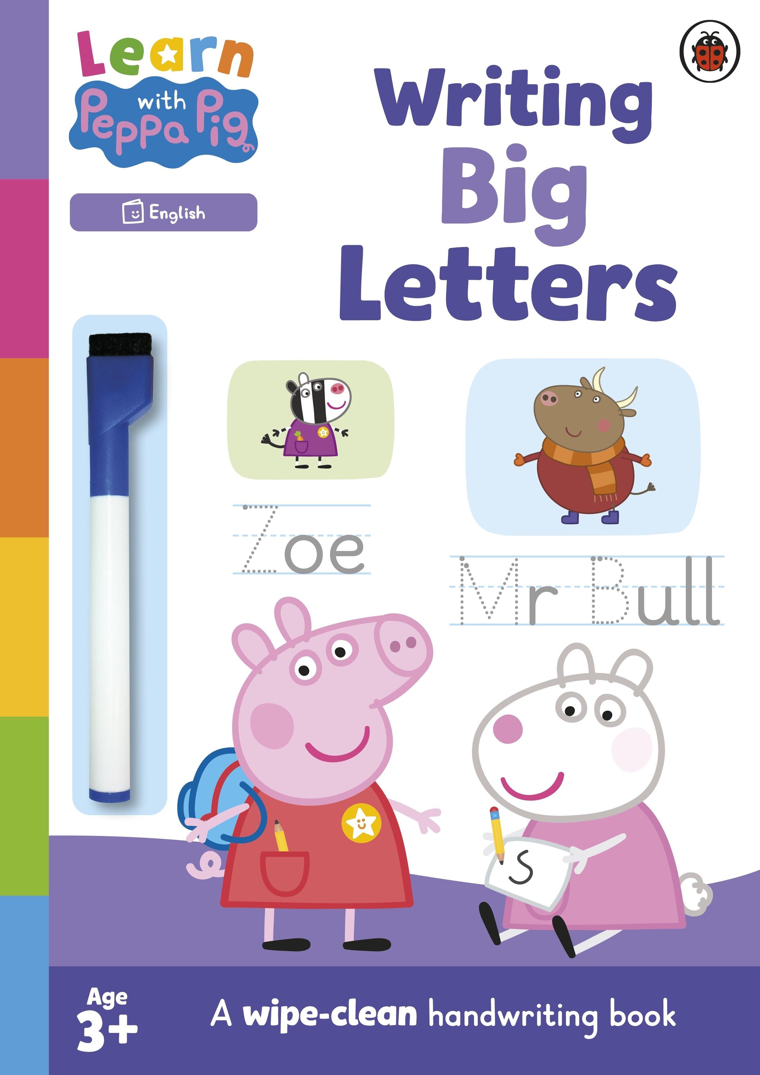 Sách hoạt động trẻ em tiếng Anh - Learn with Peppa: Writing Big Letters
