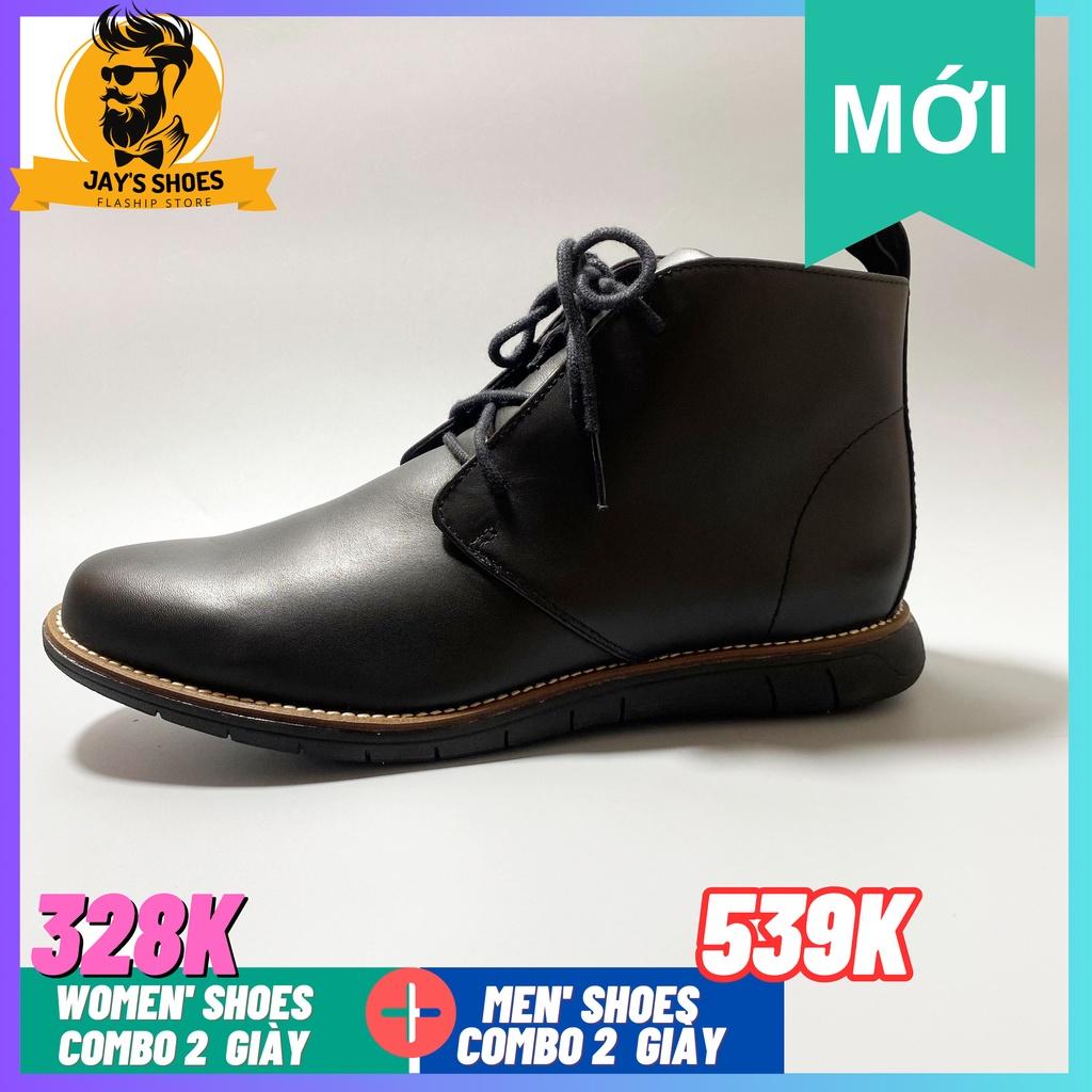 Giày Chukka boots nam công sở  Màu Black  Da bò thật   [COMBO 2 BẤT KỲ CHỈ 538K]6831