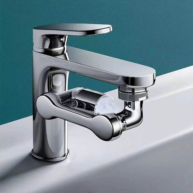 Đầu Nối Vòi Nước Xoay 360 Độ Tăng Áp Xả Lắp Bồn Rửa Mặt, Phòng Tắm, Chậu Rửa Chén