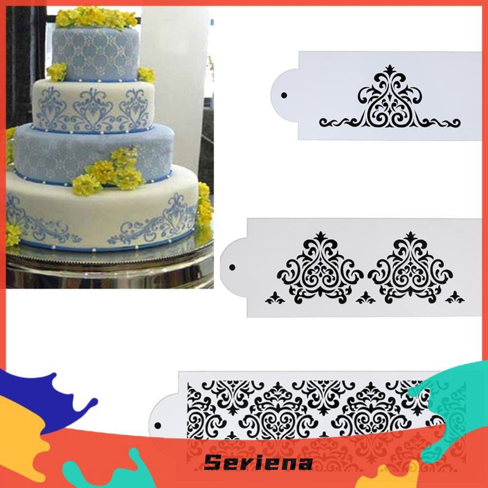 Khuôn Hoa Văn Tạo Hình Trang Trí Bánh Kem Cao Cấp - Decor bánh kem châu âu bánh đám cưới - DIY CBHOAVAN3P