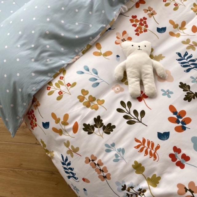 Set Cotton Living Hàng Nhập Khẩu Cao Cấp 4 Món Hoa Nhí