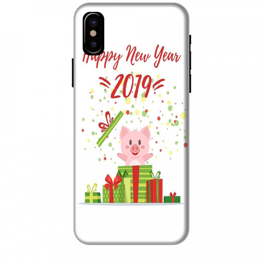 Ốp lưng dành cho điện thoại IPHONE XS Happy New Year Mẫu 3