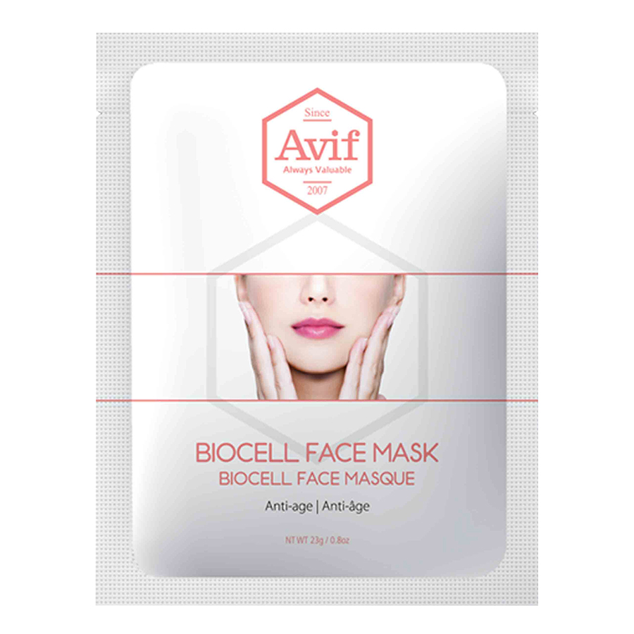 Combo 10 Mặt Nạ Avif Biocell Giảm Lão Hóa Avif Biocell Anti-age Face Mask (23g x 10)