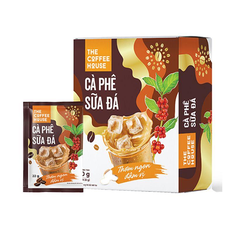 Café THE COFFEE HOUSE sữa đá 22gx10 gói hộp-8936199810026