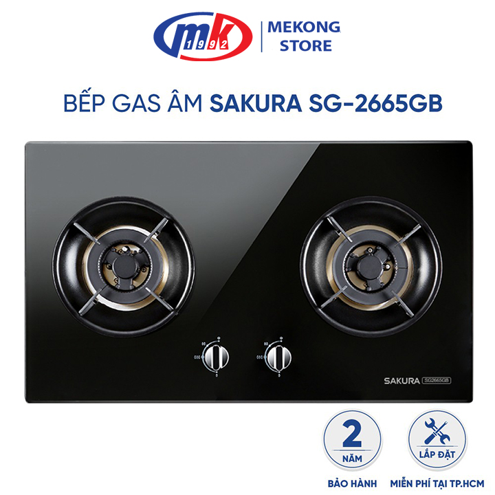 Bếp Gas Âm Sakura SG-2665GB - Hàng chính hãng