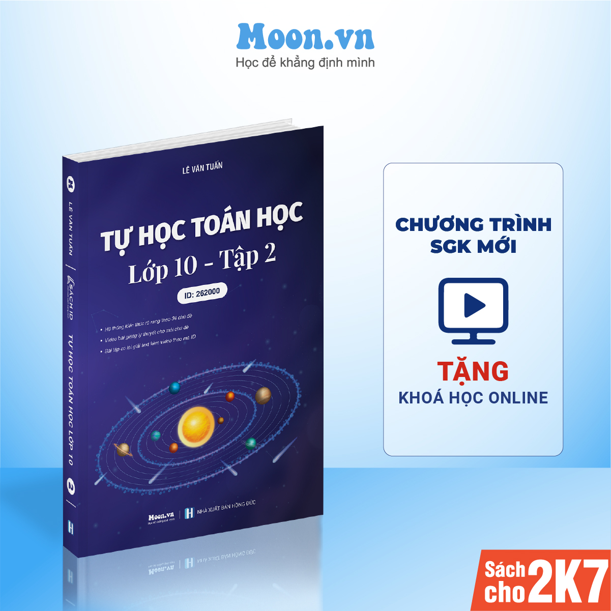 Sách ID Moonbook Tự Học Toán Học Lớp 10 Tập 2 Chương Trình SGK Mới