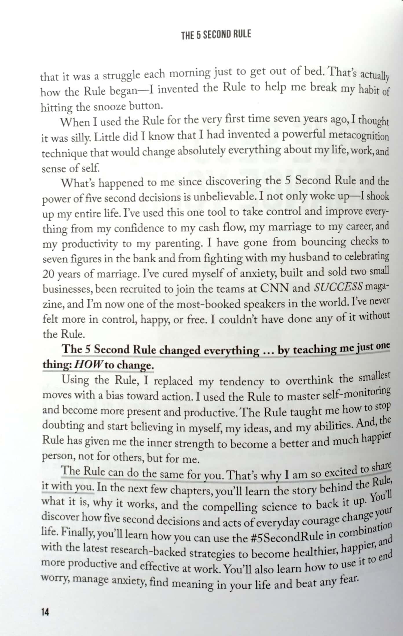 The 5 Second Rule : Transform your Life, Work, and Confidence with Everyday Courage