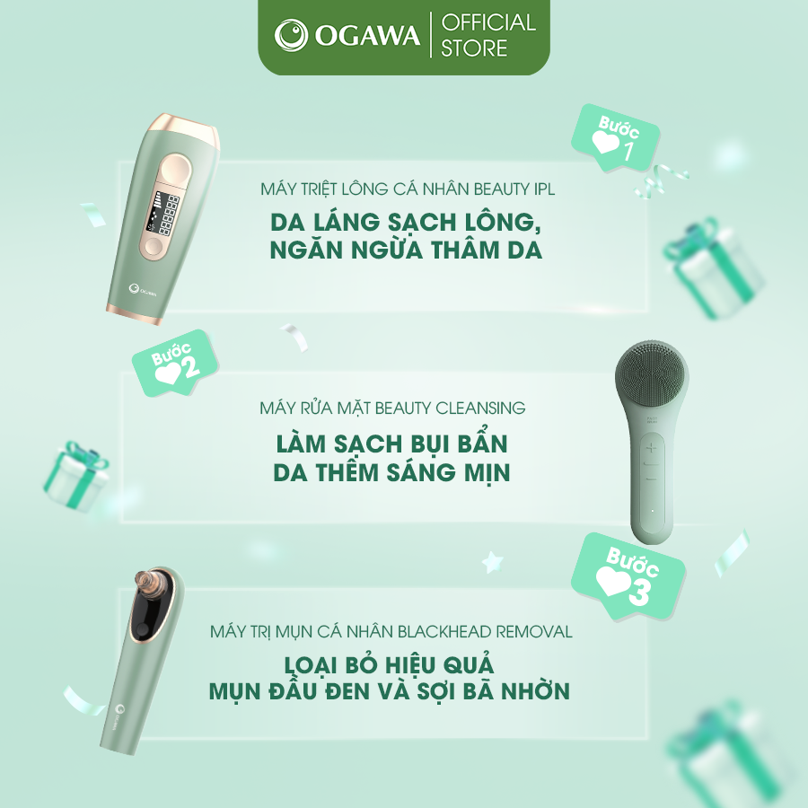 Bộ 3 Làm Sạch Da Hoàn Hảo OGAWA Beauty