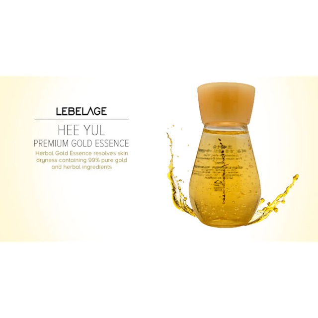 Sét 2 Chai Tinh Chất Thải Độc Và Chống Lão Hóa Vàng 24K Lebelage Yul Premium Gold Essence 30ml x 2