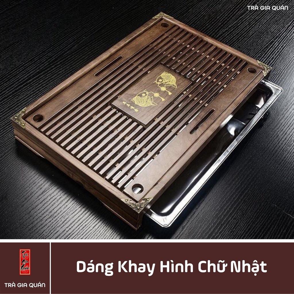 Khay Trà Tre Cao Cấp Chữ Nhật Trung Kích Thước 43*27*5.5 KT 27