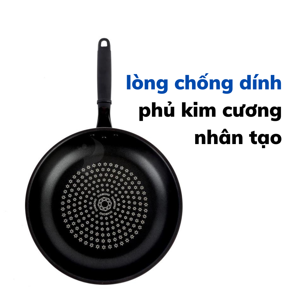 Chảo Chống Dính Kim Cương Cảm Biến Nhiệt Daelux Size 26 DXF-D26HS