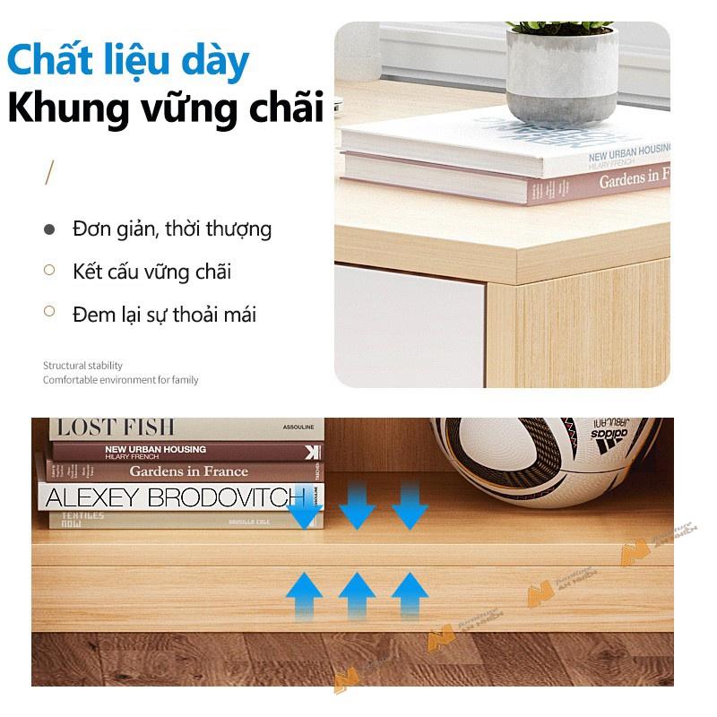 Made in VN Tủ gỗ thấp tủ kê cửa sổ, ban công nhiều ngăn có cánh cửa gỗ mdf 17mm công ty Mộc Phát  AN028