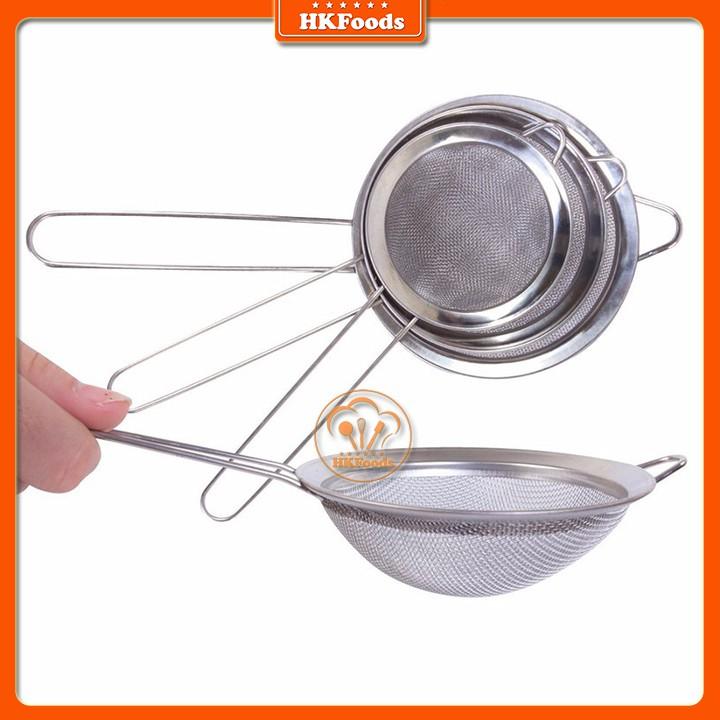 Vợt lọc,dụng cụ lọc đa năng bằng inox đường kính 8-10-12-14-16-18-20cm