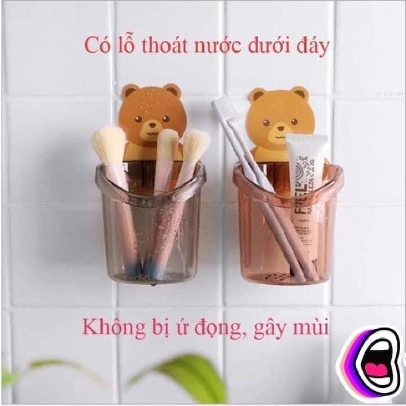 Cốc gấu đựng bàn chải đánh răng nhà tắm