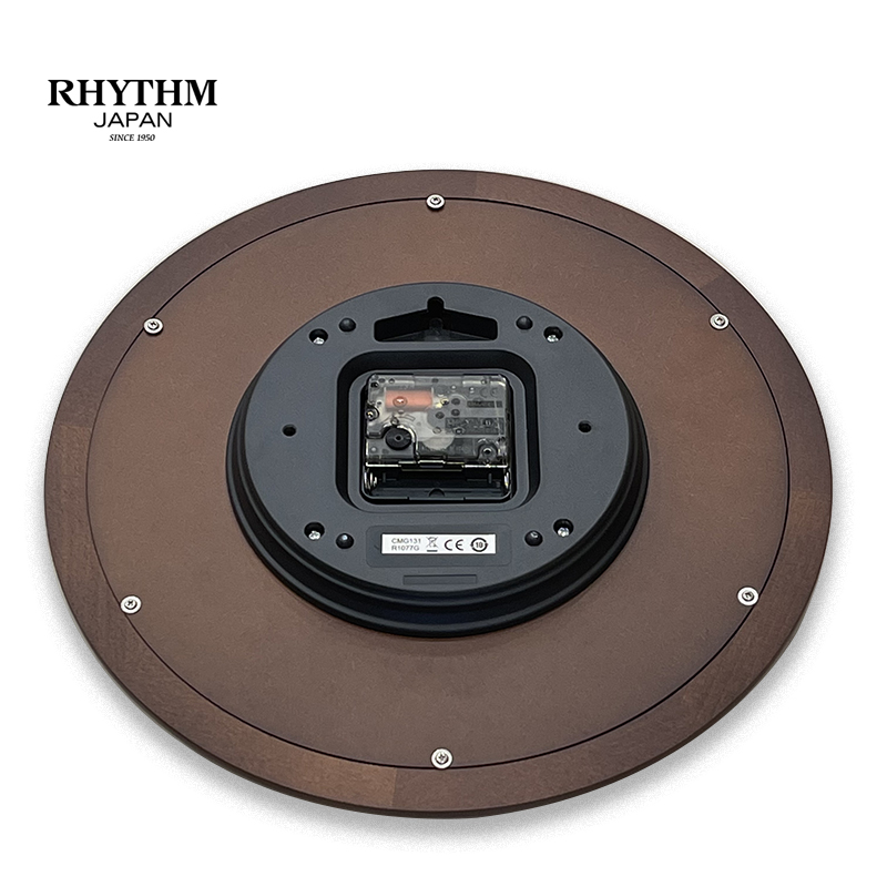 Đồng hồ treo tường RHYTHM (Wooden Wall Clocks) CMG131NR06 (Kích thước 30.0 x 4.6cm)